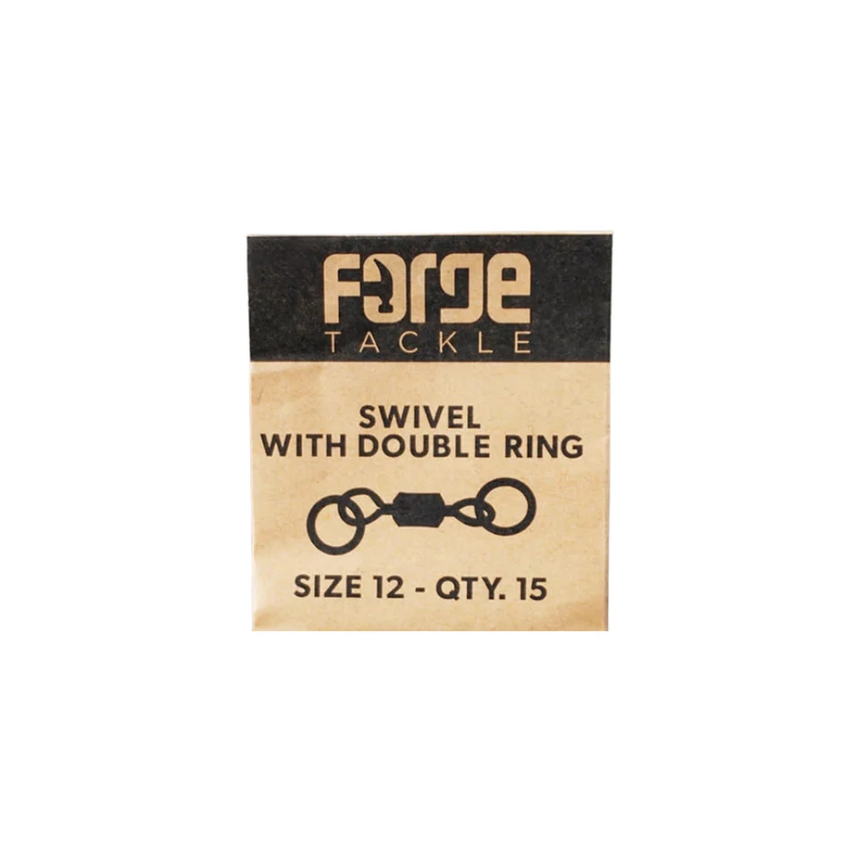 Forge Swivel With Double Ring 12-es méretű kétkarikás forgó