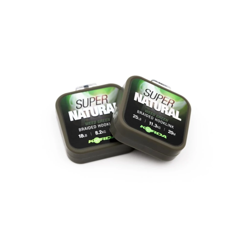 Korda Super Natural előkezsinór 25 lb Weed Green