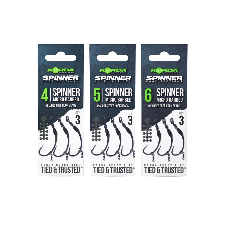 Korda Spinner Hook Sections Spinner előkötött horog szekció